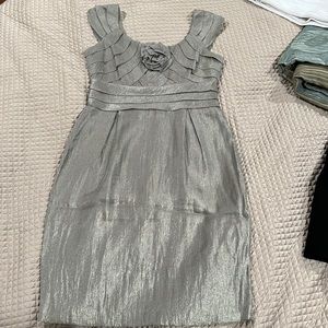 GREY DRESS WITH SPARKLE